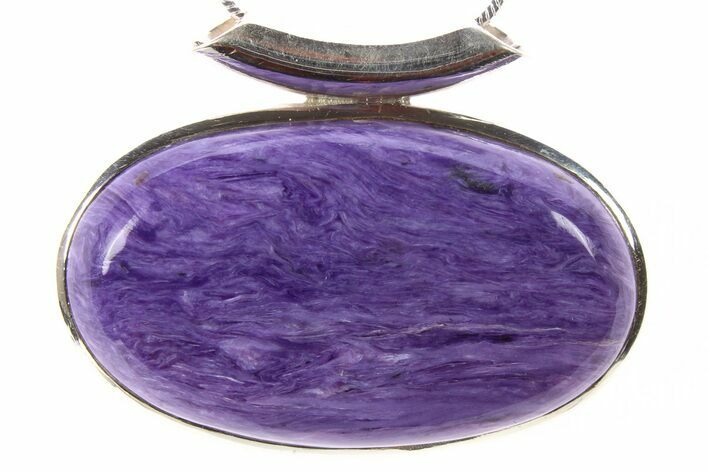 Siberian Charoite Pendant (Necklace) - Sterling Silver #265226